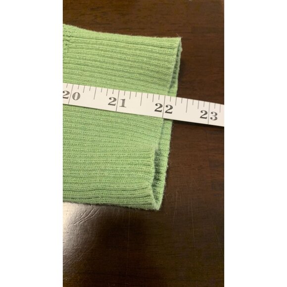 Eddie Bauer XL Hooded Outdoor Waffle Knit Cotton Casual Sweater Green - Picture 6 of 8